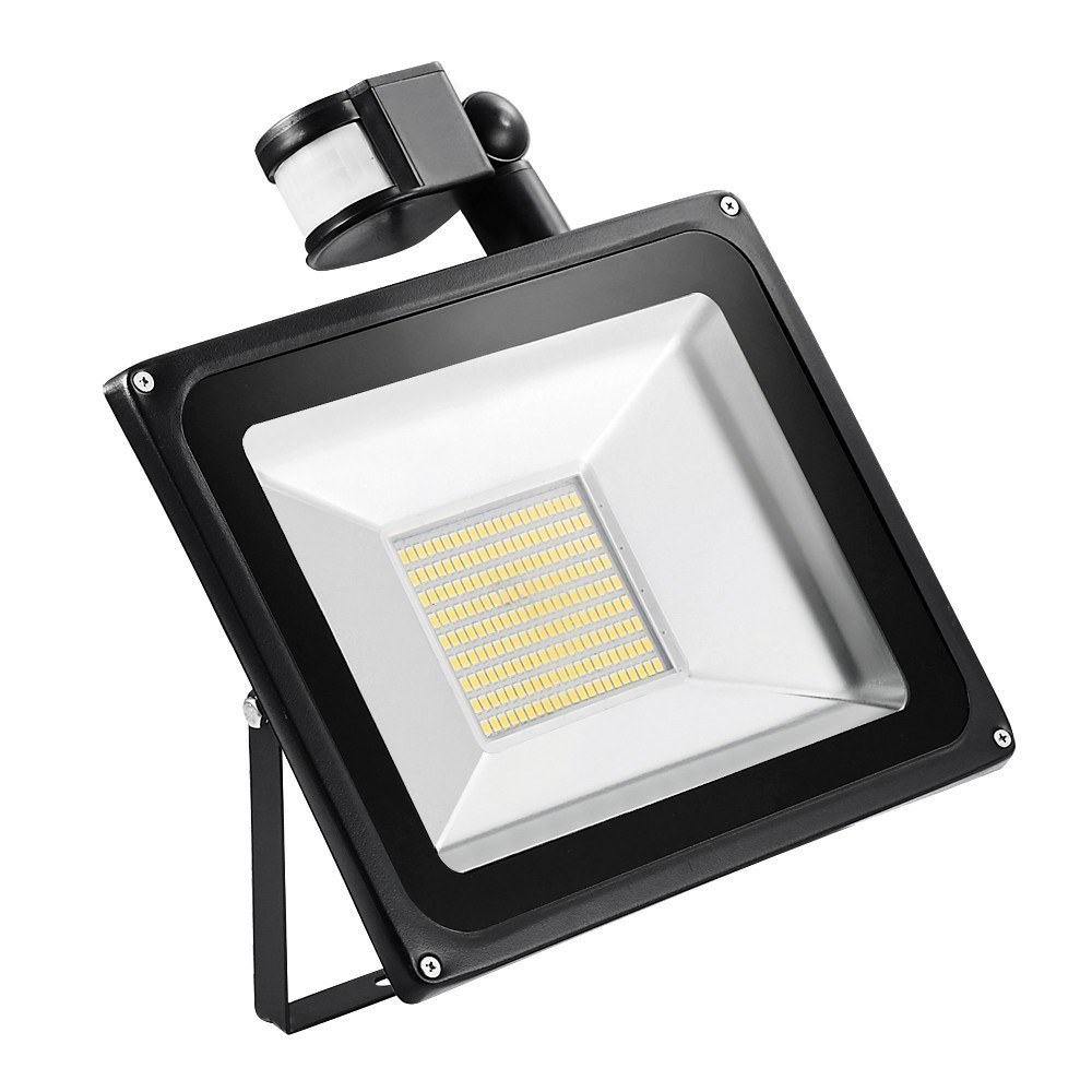100W 110V LED Flood Light 11000LM IP65 PIR Motion Sensor LED Floodlight Reflector LED Spotlight Lamp For Outdoor Lighting