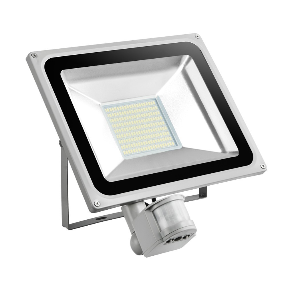 100W 110V LED Flood Light 11000LM IP65 PIR Motion Sensor LED Floodlight Reflector LED Spotlight Lamp For Outdoor Lighting