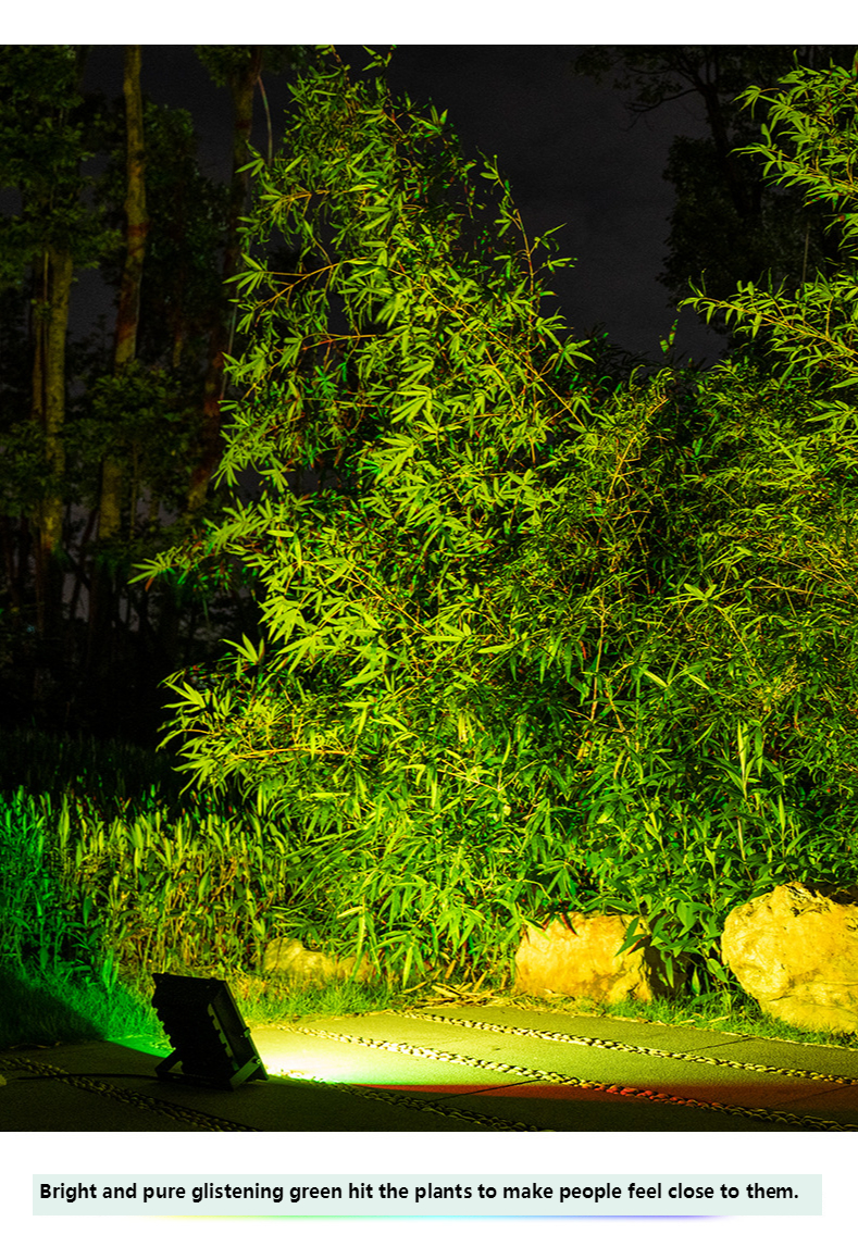 RGB Landscape Lights Waterproof Garden Pathway Lamp Trees Lights Outdoor Spotlights Led Flood Light 200W 300W 400W Lawn Light
