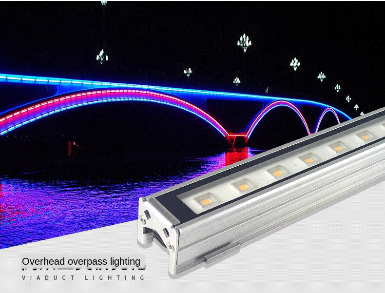 Outdoor Led Wall Washers 12W PROJECTOR Outdoor Led Bar Waterproof DMX512 RGB Outdoor Led Projector DC24V