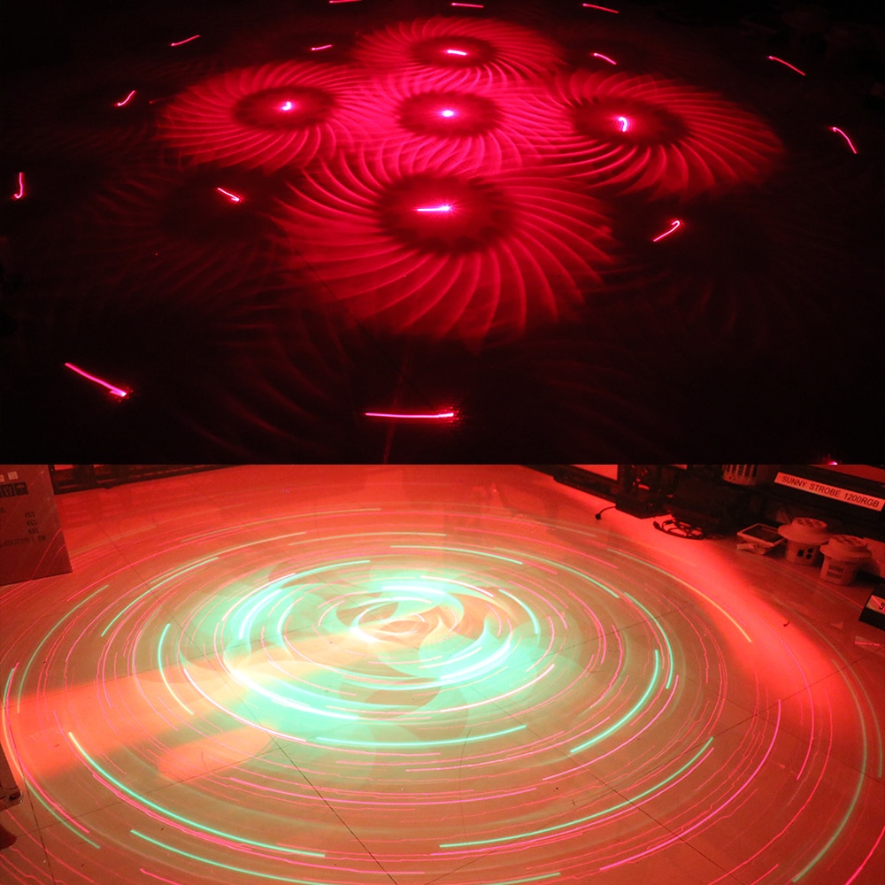 2 Pieces Laser + Beam + Pattern Colorful Effect Light Stage Dj Moving Head Light Disco Laser Rotating Flash Scan Light