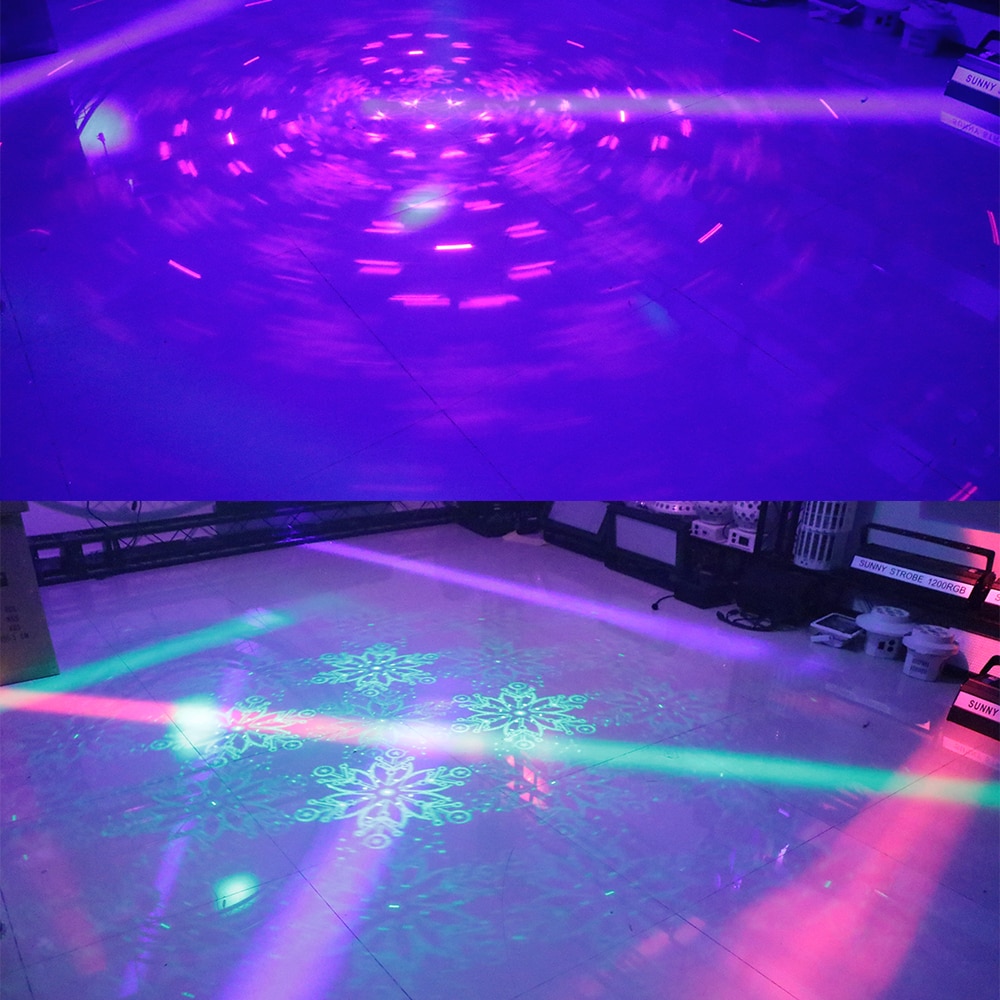2 Pieces Laser + Beam + Pattern Colorful Effect Light Stage Dj Moving Head Light Disco Laser Rotating Flash Scan Light