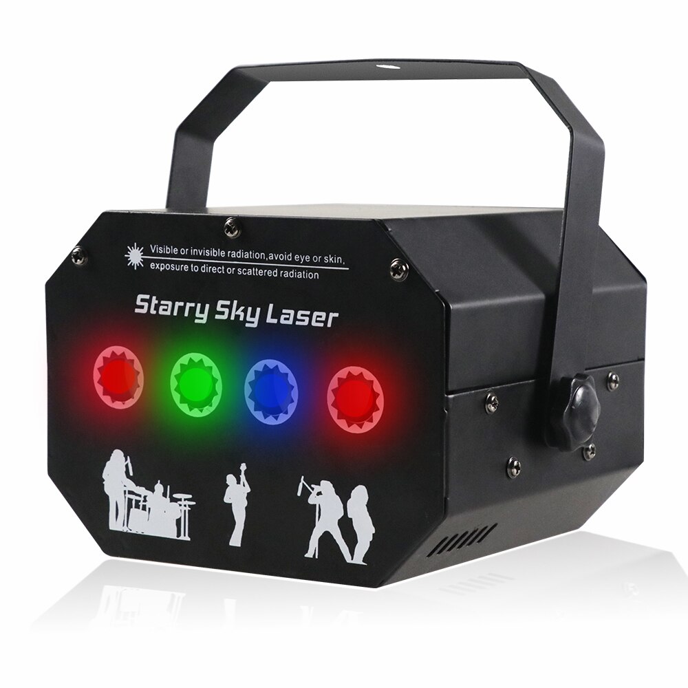 RGB Full Color Starry Sky Laser Light Stage Dj KTV Bar Pattern Laser Projection Light Forefly Laser Effect