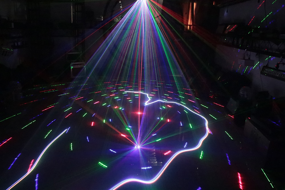 RGB Full Color 2in1 Laser Light Scanning Laser + Pattern Laser 2-in-1 Indoor Laser