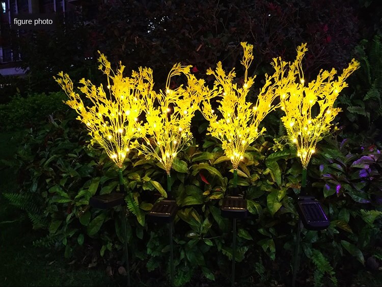 LED waterproof solar simulation flower lawn lamp outdoor landscape lamp lawn lamp home decoration flower night light