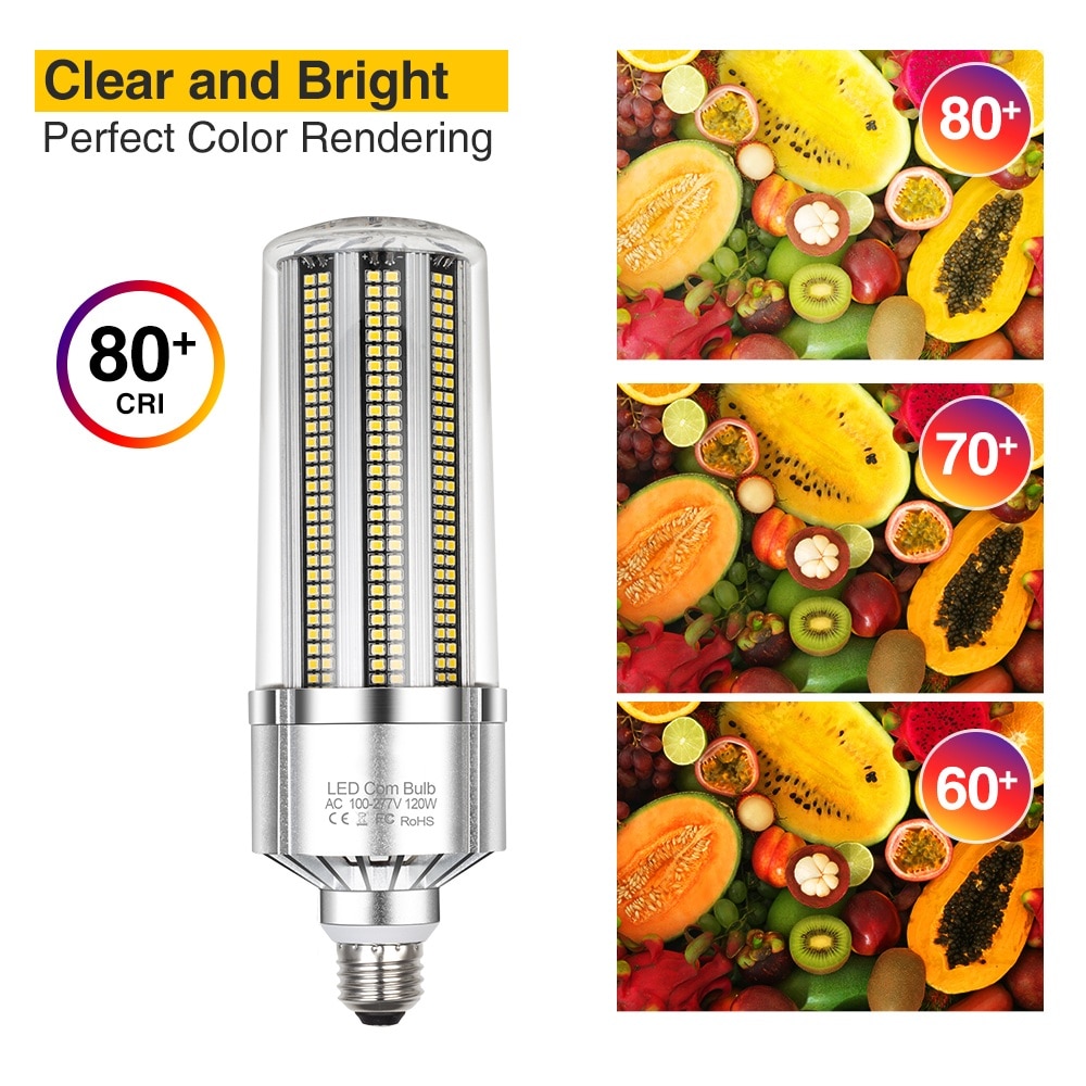 LED Lamp Chandelier LED Bulb 110V 220V LED Corn Bulb E27 50W 120W 200W Aluminum For Warehouse Square Lighting