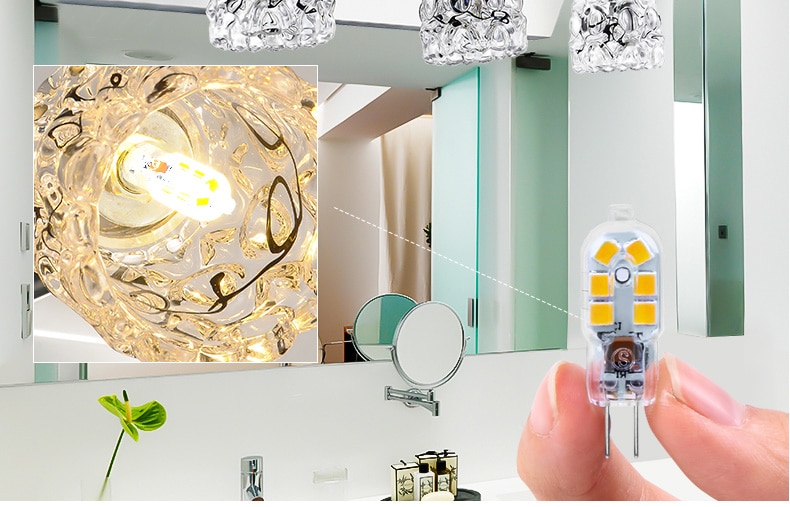 2pcs/lot G4 G9 LED Lamp Mini LED Bulb AC 220V DC 12V Spotlight Chandelier High Quality Lighting Replace Halogen Lamps