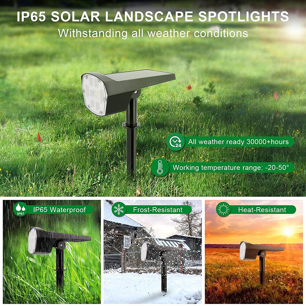 40 LED Outdoor Solar Lamp Automatically On/Off Solar Lawn Landscape Spotlights IP65 Waterproof Wall Light Garden Night Lights
