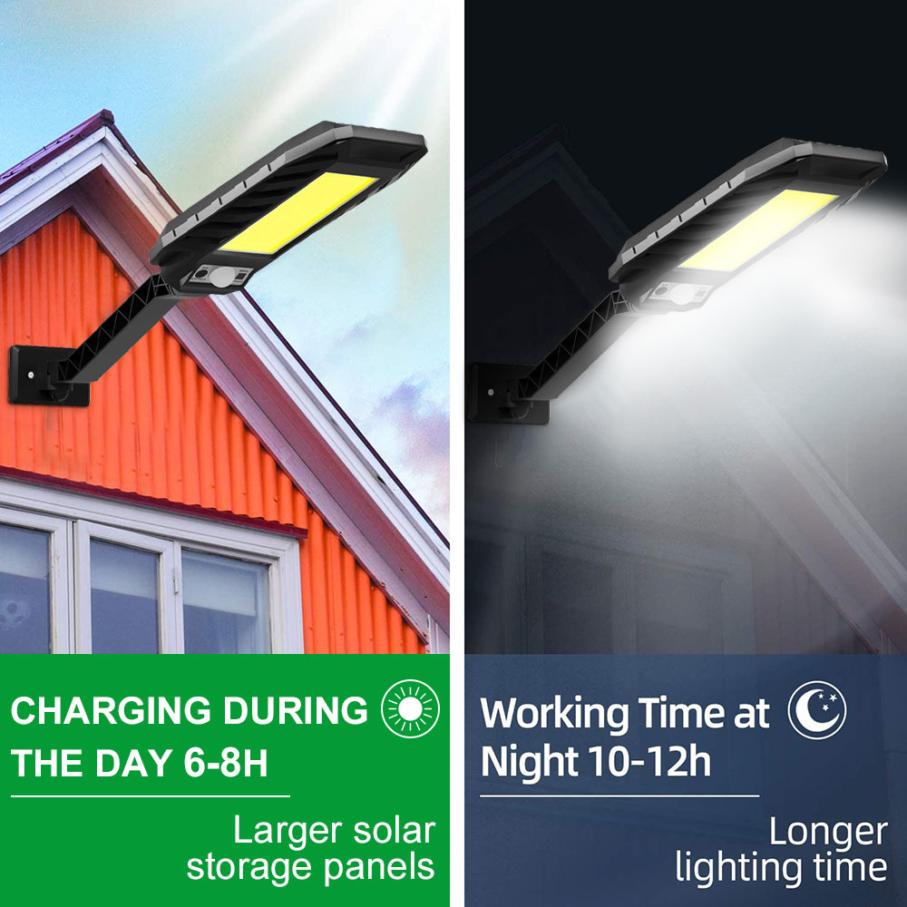 180COB Solar Outdoor Lamp LED Motion Sensor Street Lights IP65 Waterproof Remote Control Solar Lights For Garden Door Wall Lamp