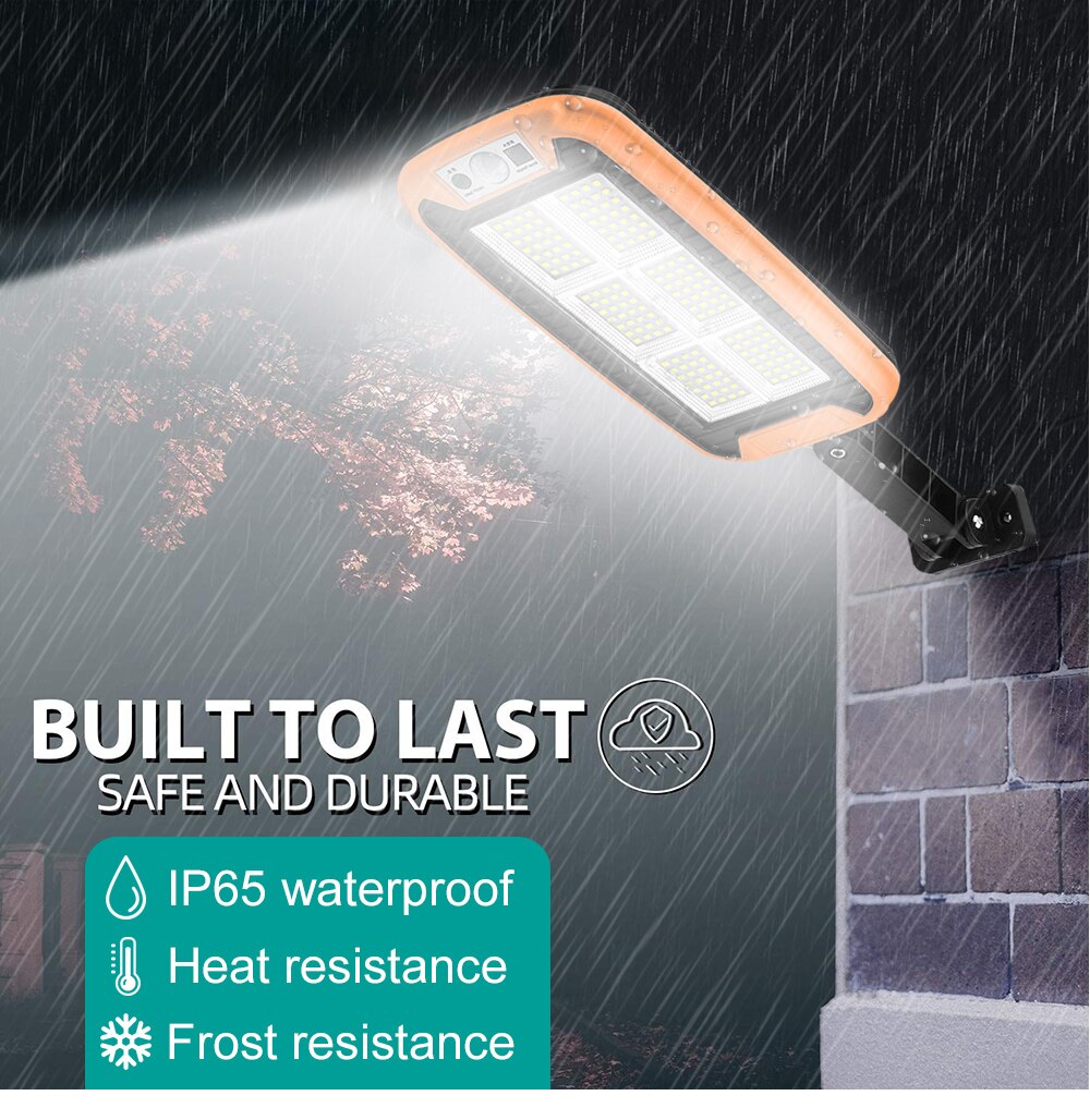 240COB Solar Outdoor Lamp PIR Motion Sensor Remote Control LED IP65 Waterproof Solar Street Light For Garden Wall Night lights