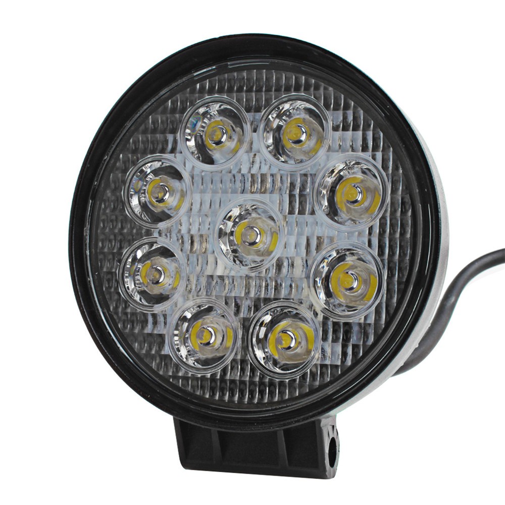 4 Inch 1PCS High Quality 27W 12V 24V LED Work Light Spot Flood Lamp for Motorcycle Tractor Truck Trailer