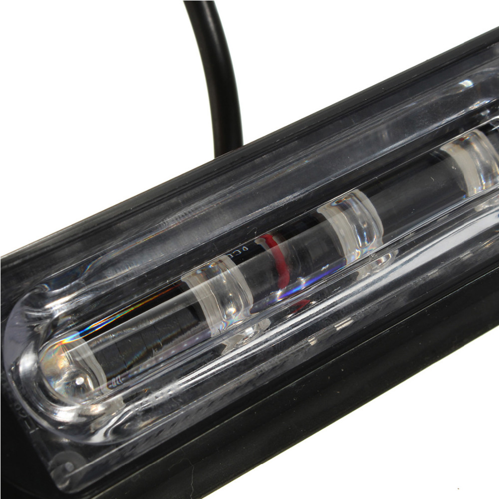 DC 12 24V Multi function 4 LED Waterproof Car Truck Strobe Flash Warning Light Side Maker Light Amber