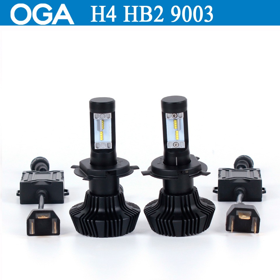 OGA 2PCS 8000LM For ZES chips Car LED Headlight Conversion Kit H4 HB2 9003 H7 H8 H9 H11 H13 9004 9005 HB3 9006 HB4 9007