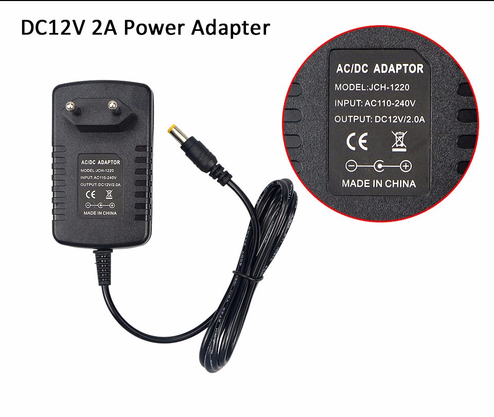 100V 240V to 12V 1A 2A 3A lighting transformer Power Supply EU US adapter Converter Charger for 5050 3528 5630 LED Strip Light