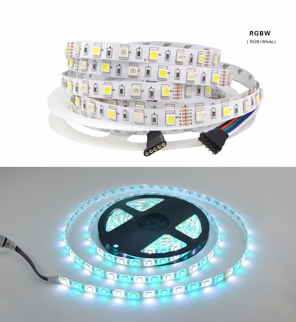 5050 SMD RGB RGB White RGB Warm White LED Strip Light 5m DC 12V 60 LED m IP20 IP65 Waterproof lamp RGBW RGBWW LED Tape