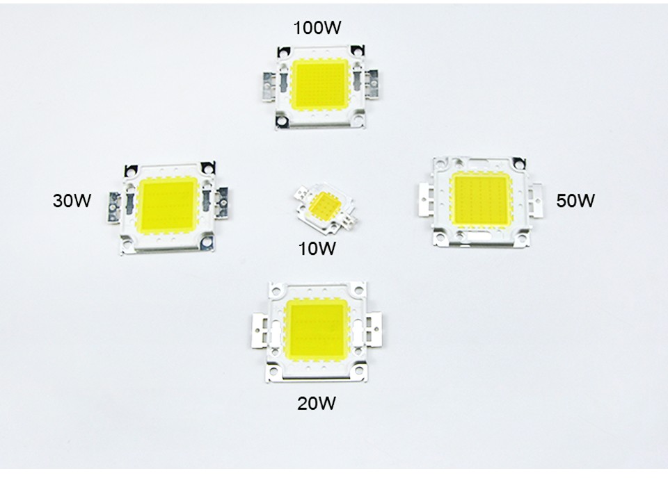 10W 20W 30W 50W 100W LED light DIY led lamp bulb Source LED COB integrated chips LED Flood light white warm white