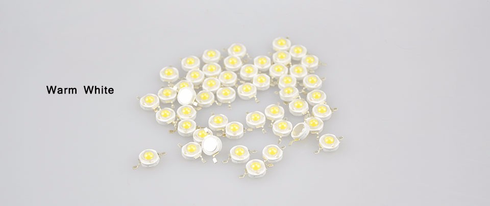 10pcs Real Full Watt CREE 1W High Power LED lamp Bulb Diodes SMD 110 120LM LEDs Chip For 3W 18W Spot light Downlight