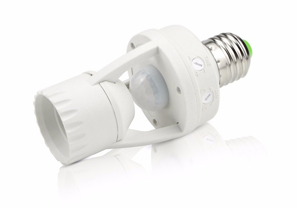 110V 240V PIR Induction Infrared Motion Sensor E27 LED lamp Base Holder light Control Switch Socket Adapter For 3W 60W Bulb
