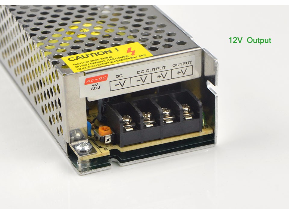 10A Aluminum LED driver 100 265V To 12V lighting Transformer switch Power Supply Adapter for monitor cameras LED light