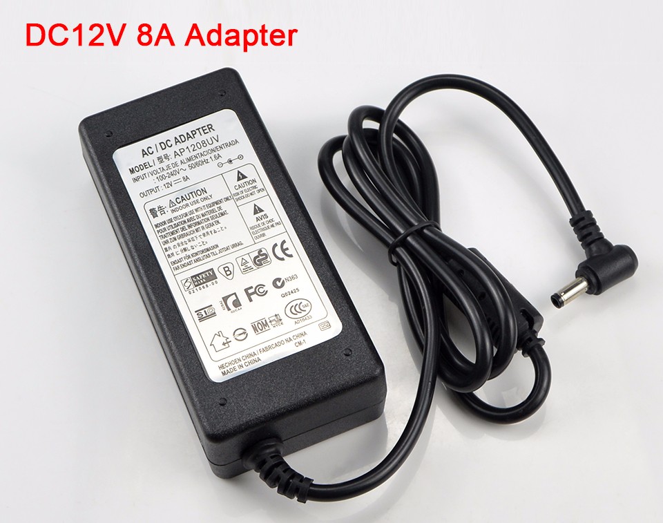 110V 220V To DC 12V 5A 6A 8A lighting transformers Power Supply Adapter Converter Charger for 5630 3528 RGB LED Strip ligth