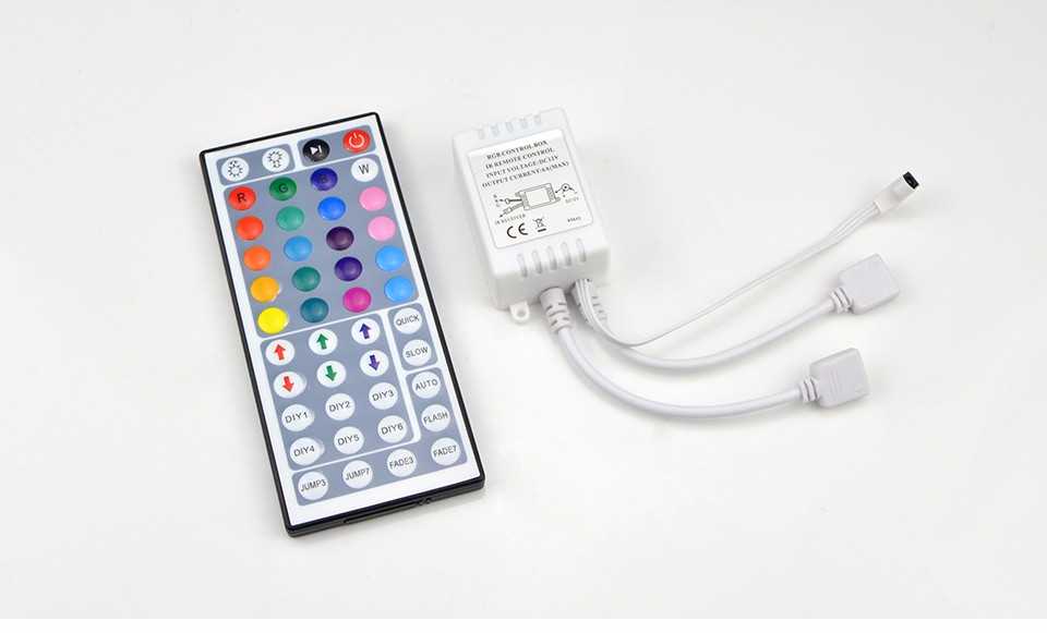 DC12V 24key 44 key RGB IR Remote Controller 3A 5A Power supply Adapter For LED Strip light Accessoires SMD 5050 3528