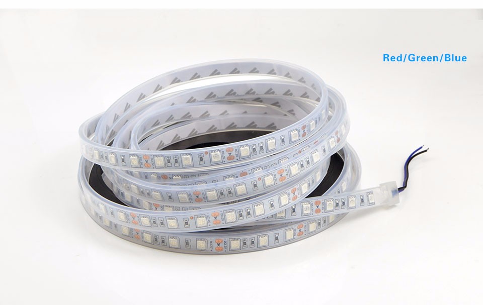 5m SMD 5050 IP67 Tube Waterproof 300LEDs DC12V LED strip lights LED Flexible lamp Swimming Pool Bathroom underwater lights
