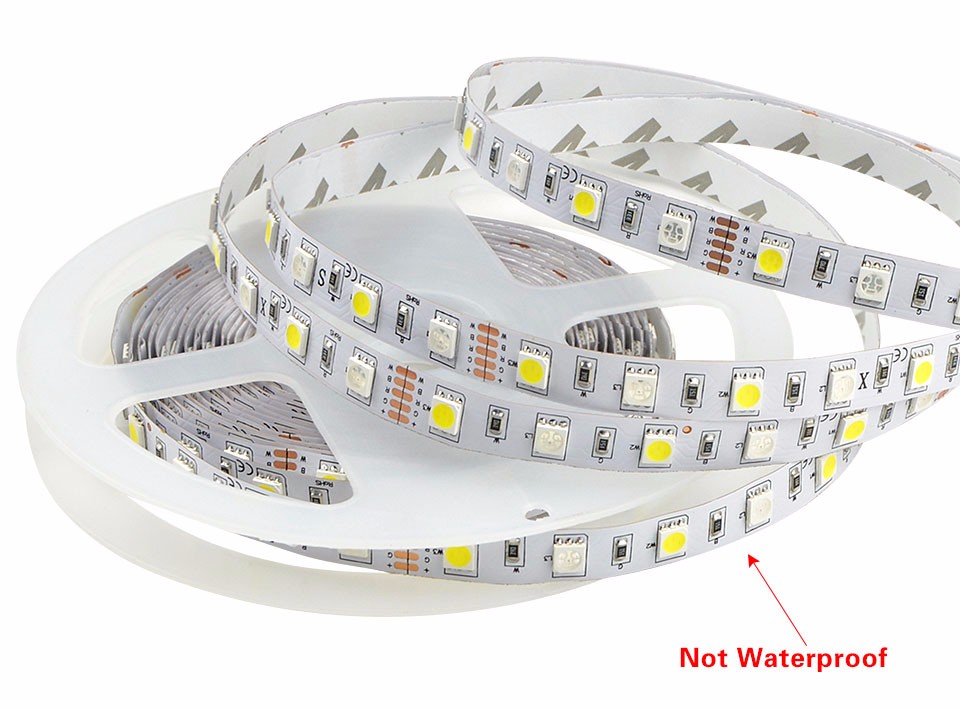 5m lot LED Strip Light 5050 SMD RGBW DC 12V 60 LED m RGB White RGB Warm White Waterproof Tape LED Holiday Stirng lamp