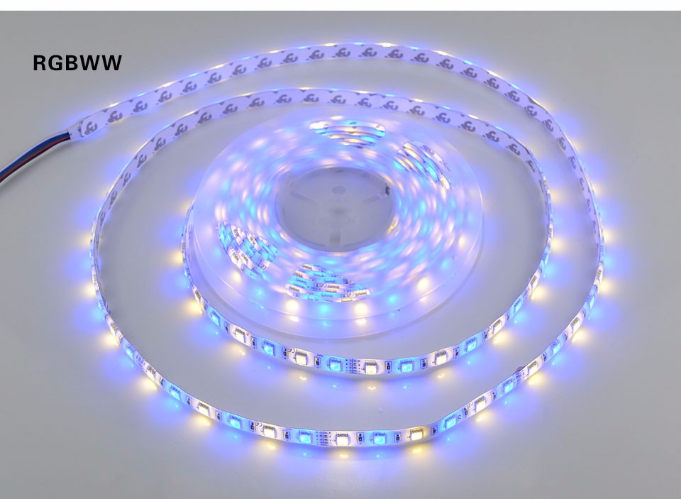 5m lot LED Strip Light 5050 SMD RGBW DC 12V 60 LED m RGB White RGB Warm White Waterproof Tape LED Holiday Stirng lamp