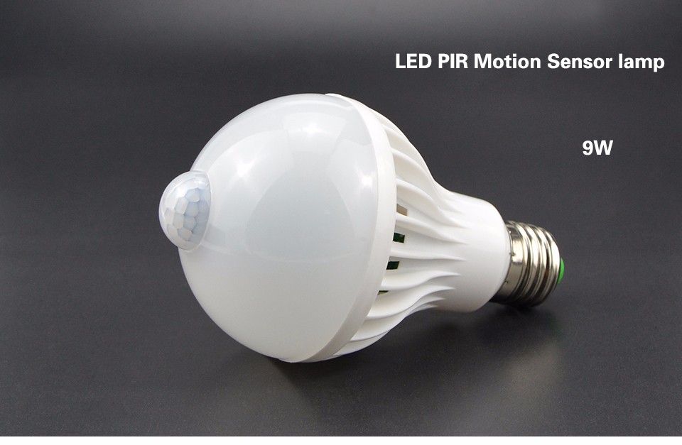 3W 5W 7W 9W 12W E27 220V LED Bulb Smart Sound PIR Motion Sensor LED lamp light Induction Stair Hallway Night light white