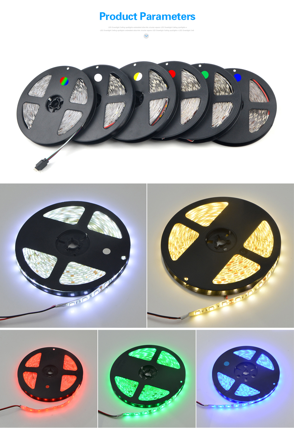 5m DC 12V RGB RGBW RGBWW Ribbon led strip light 5050 SMD IP20 IP65 Waterproof LED light Decoration lamp kitchen home lighting