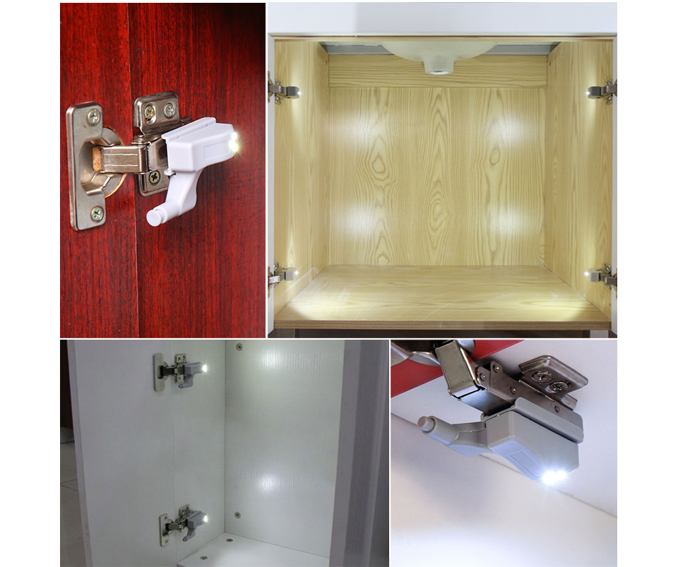 10Pcs Emergency light Universal Cabinet Cupboard Hinge light LED light Closet lamp Bulb Wardrobe System Modern Home Kitchen Lamp