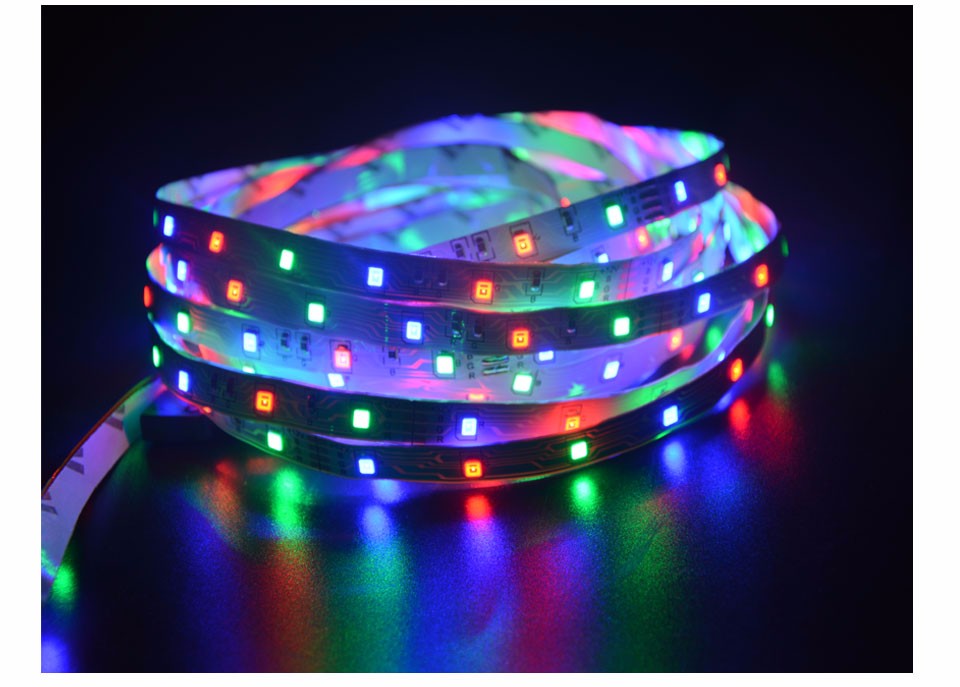 5M 2835 Flexible LED Light RGB LED Strip light 3528 SMD Not Waterproof 60Led M DC 12V Led String lighting Bar Neon Led Lamp