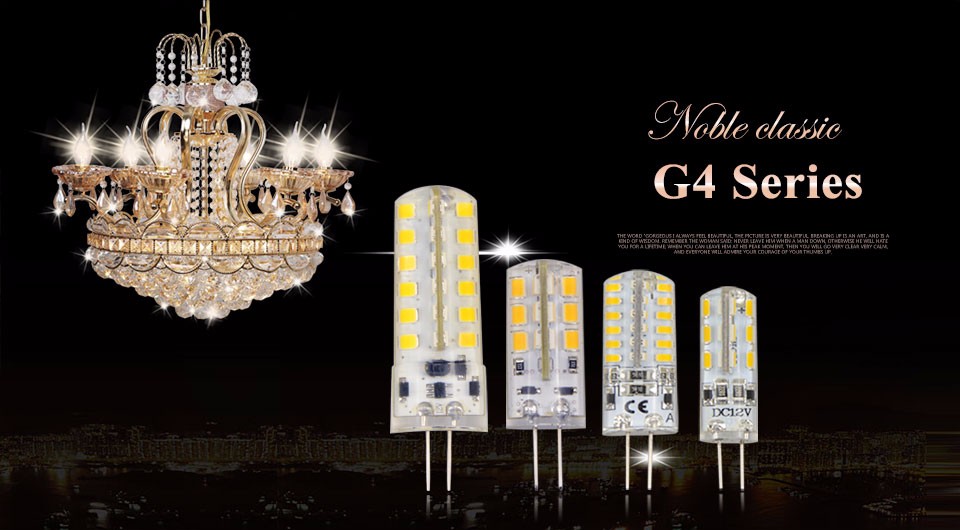 10PCS SMD 3014 2835 G4 LED Crystal lamp DC12V Silicone Body Bulb Candle Chandelier 24 48LED spotlight Replace Halogen light