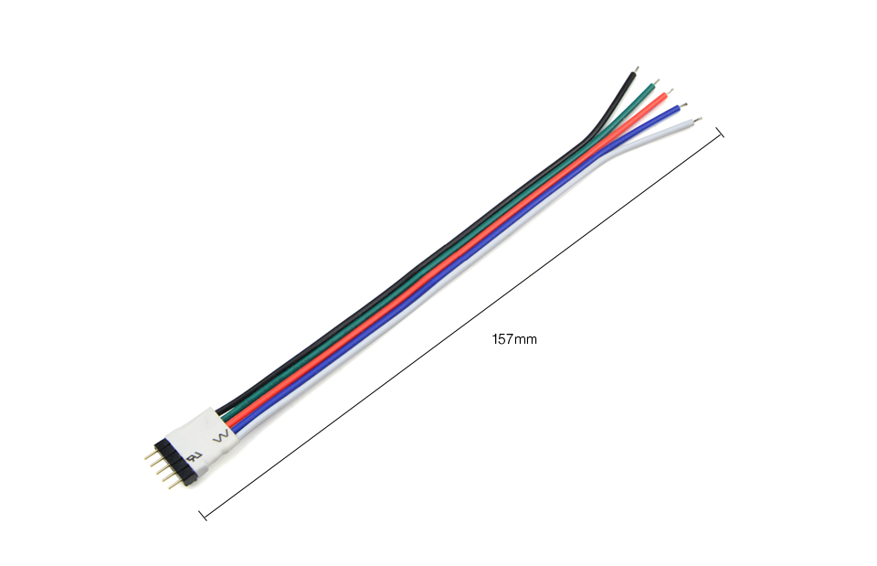 5Pcs Free Welding Connector Tape Ribbon light RGBW RGBWW LED Strip Connector 5pin 12mm