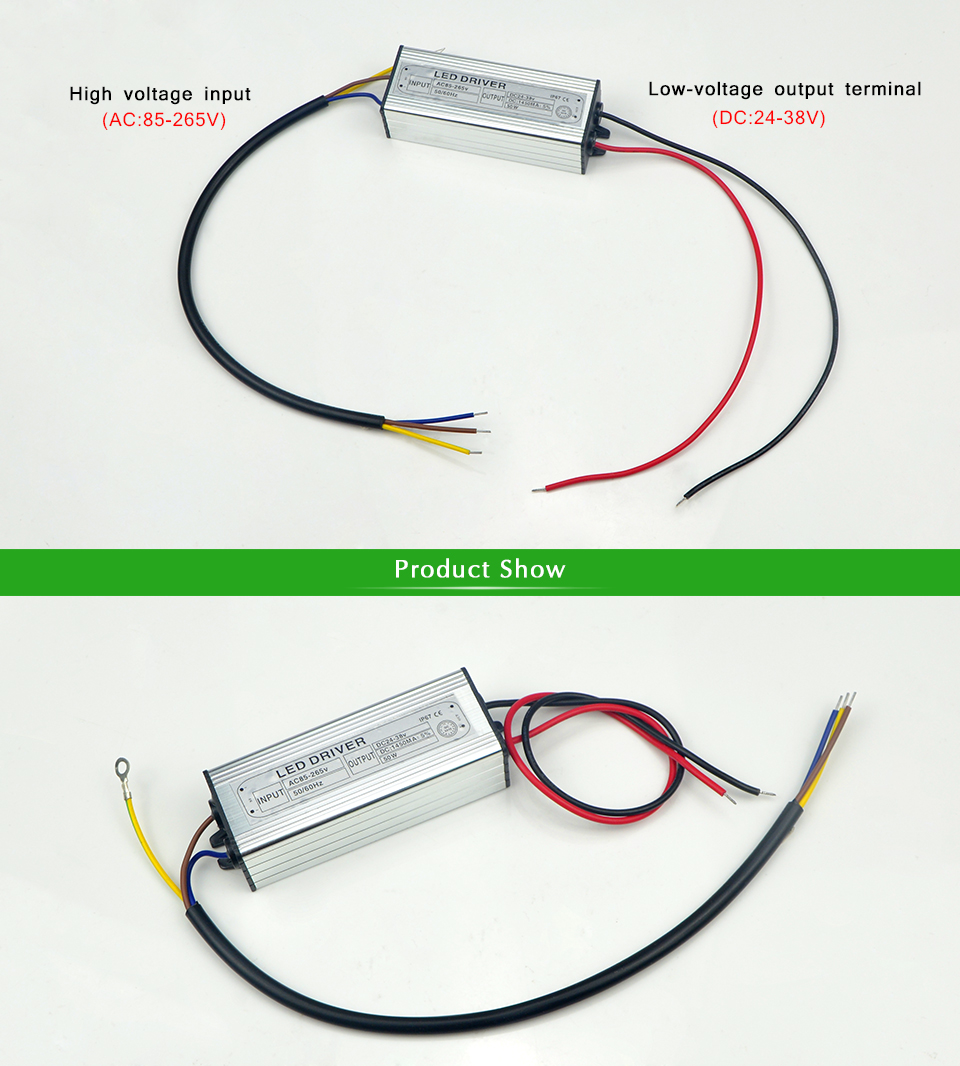 1Pcs DC 24V 38V 20W 600mA Power Supply adapter transformers Floodlight LED Driver lighting Transformer IP67 Waterproof Adapter