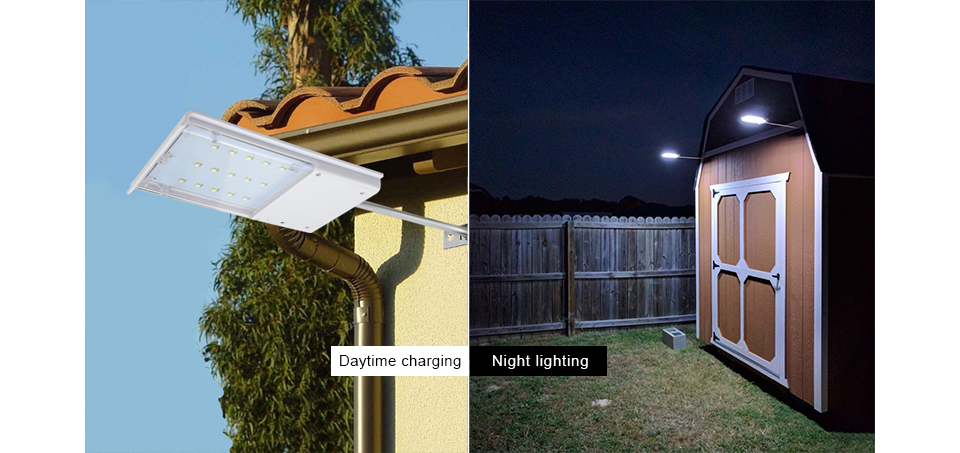 Solar LED Wall lamp Outdoor li Sensor Control Waterproof 15 LED Street Yard Path Garden lights Night Security Emergency lighting