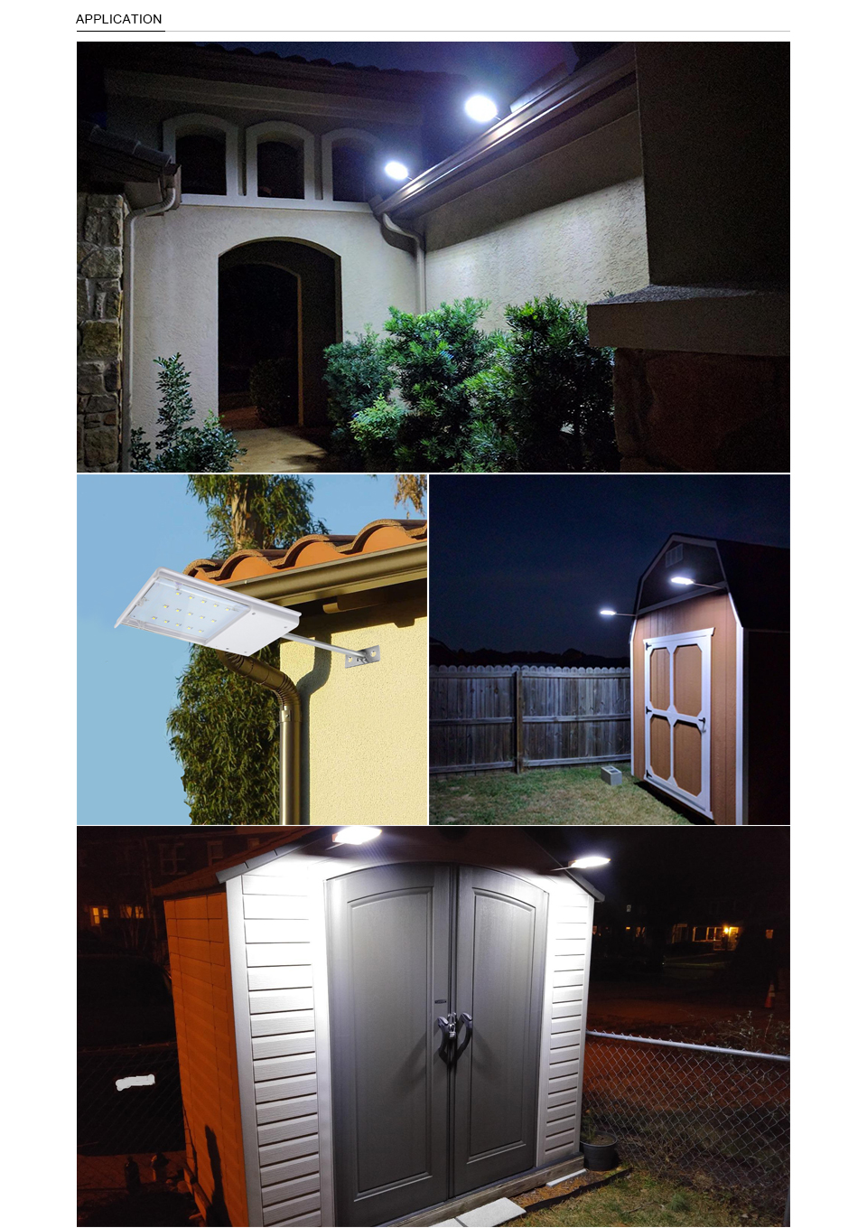 Solar LED Wall lamp Outdoor li Sensor Control Waterproof 15 LED Street Yard Path Garden lights Night Security Emergency lighting
