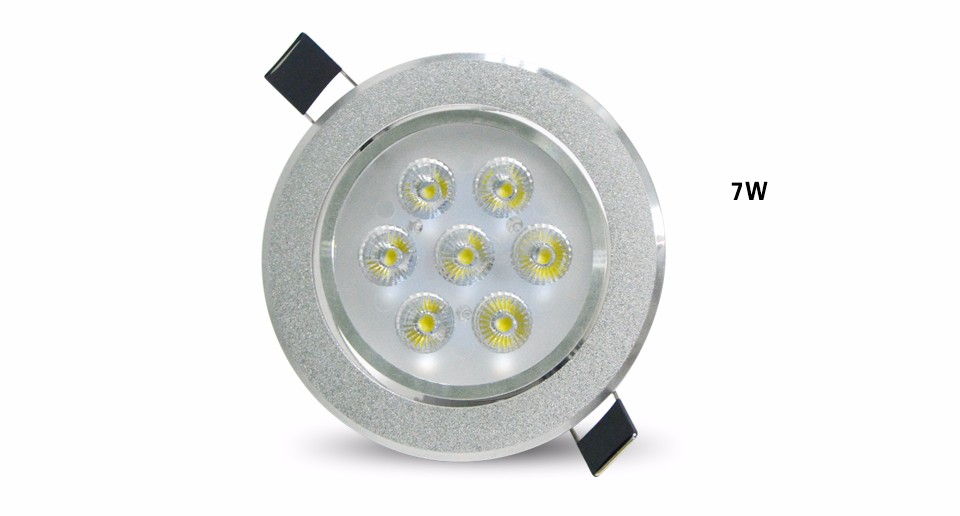 LED Downlight 85 265V 3W 5W 7W 9W 12W 15W 18W LED Recessed Spot light Bulb Ceiling down Light Panel Lamp with Driver Lighting