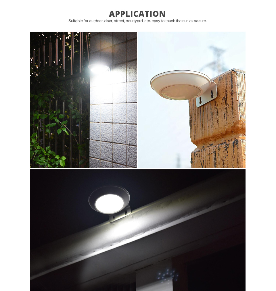 New Solar Street light 260LM Radar Motion Sensor solar light Solar Panel lamp Outdoor Lighting Path Wall Lamp Security light