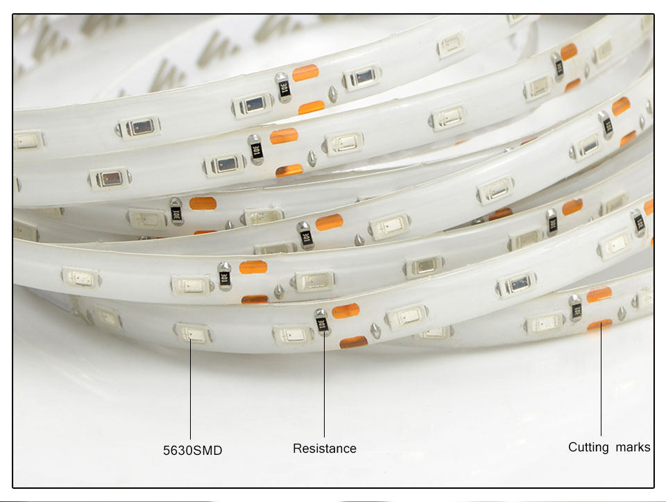 IP65 Waterproof RGB LED Strip light 2835 5630 5050 SMD 5m DC 12V flexible Tape ribbon Light Home Decor Lamp indoor lighting