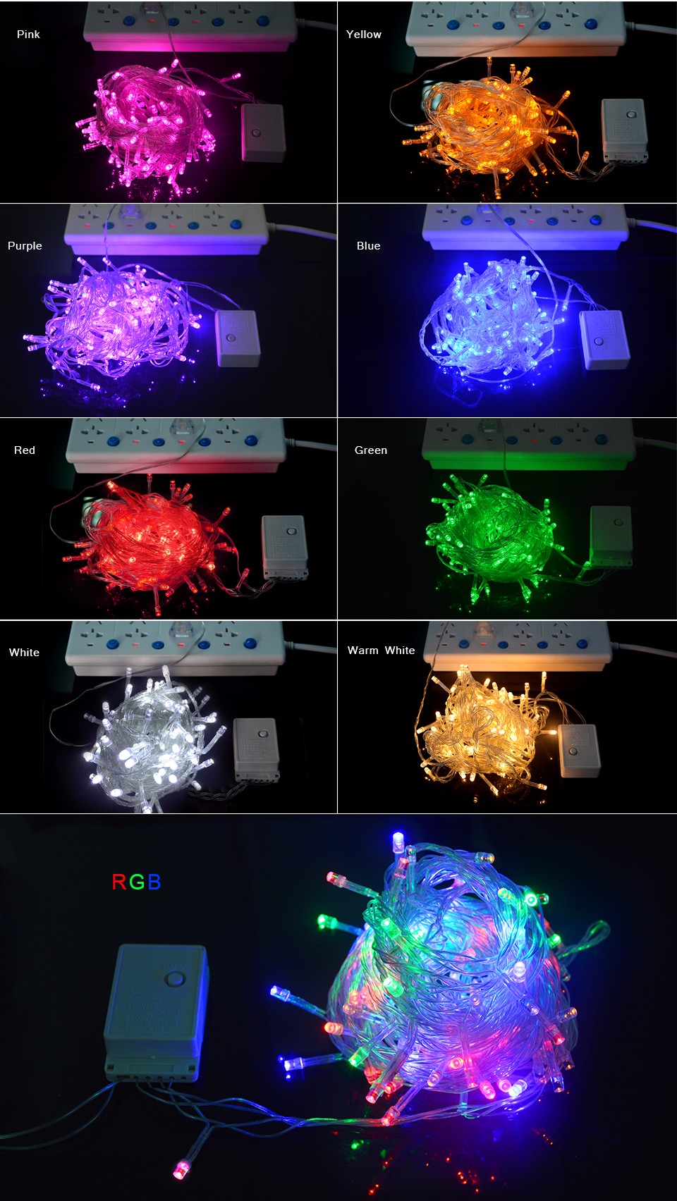 220V 10M 20M 30M RGB holiday light LED String Light EU plug Christmas Wedding Party Decor Lights outdoor led lamp Waterproof