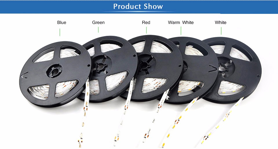 DC12V Led strip light SMD 5630 5730 5M 300led flexible strip lamp no waterproof power supply adapter EU US
