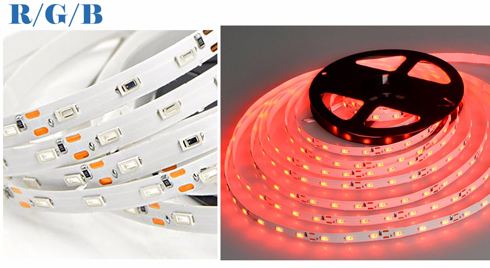 DC12V Led strip light SMD 5630 5730 5M 300led flexible strip lamp no waterproof power supply adapter EU US