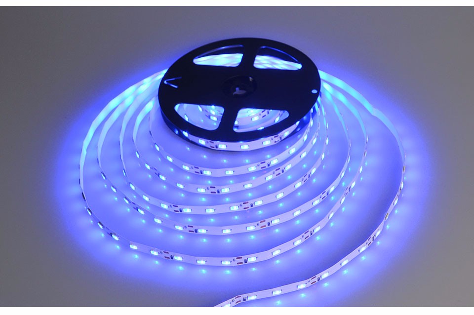 DC12V Led strip light SMD 5630 5730 5M 300led flexible strip lamp no waterproof power supply adapter EU US