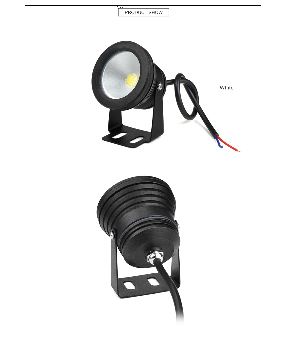 10W AC 12V LED Underwater light Fountain Lamp Car light Pool Fish Tank Piscina Pond Spotlight Outdoor Floodlight Landscape lamp