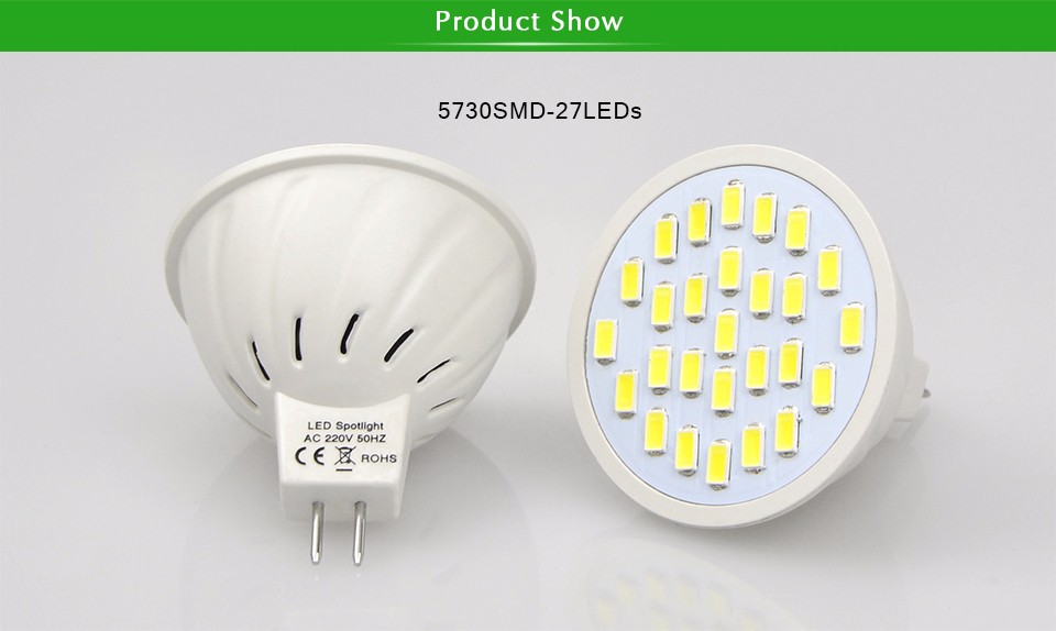 10Pcs MR16 80LEDs 60leds 27leds 220V SMD 2835 5730 LED lamp Spotlight Bulb Downlight led corn light Replace CFL 5W 7W 10W 15W