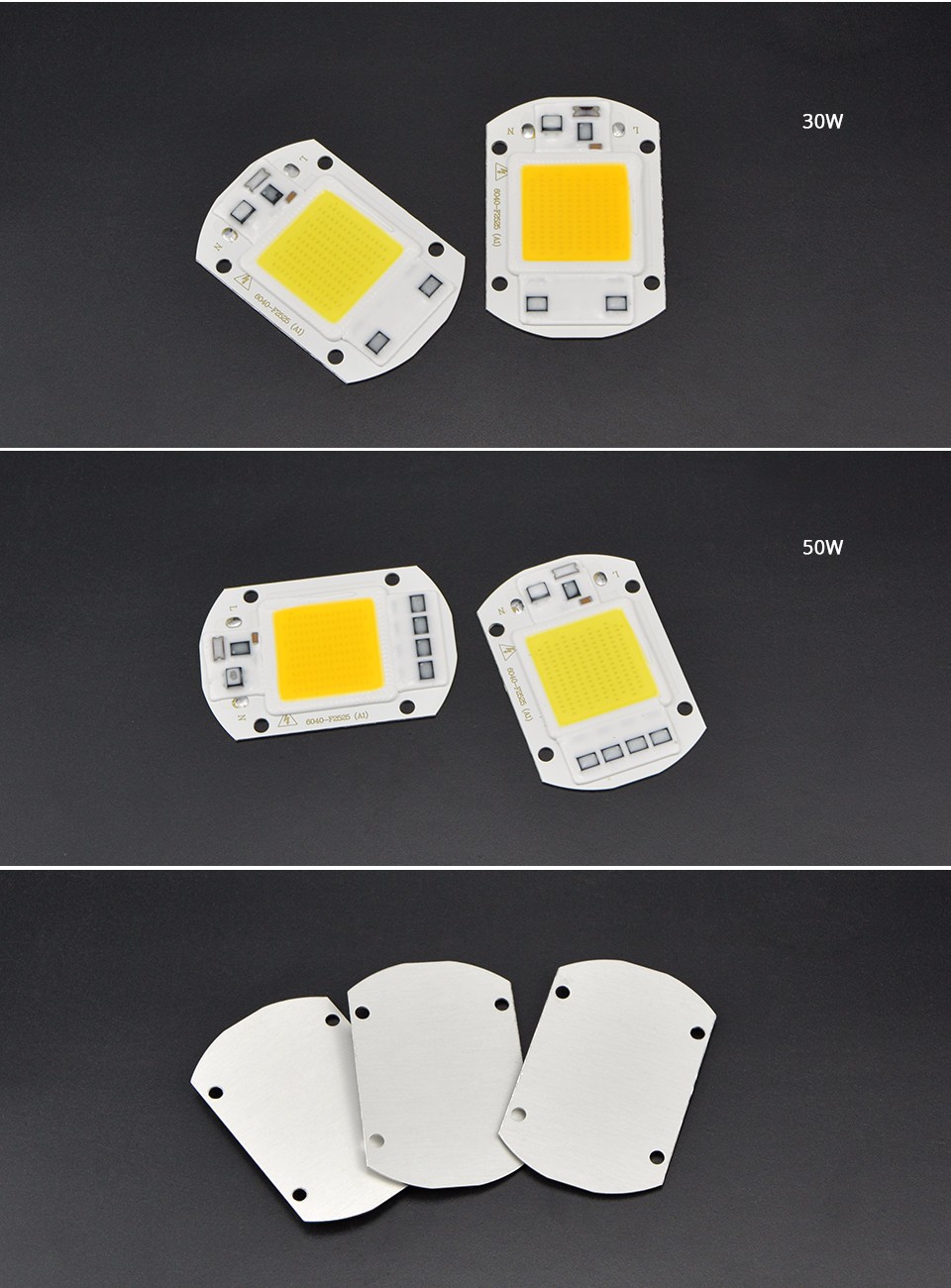 COB DC12V 10W AC 220V 20W 30W 50W LED light Source Smart IC Driver Chip LED lamp DIY Outdoor Spotlight Bulb Floodlight