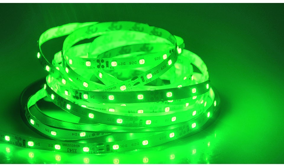 Christmas decor outdoor lighting 5m DC 12V 2835 SMD IP20 no waterproof warm white RGB LED Strip Light String Ribbon lamp