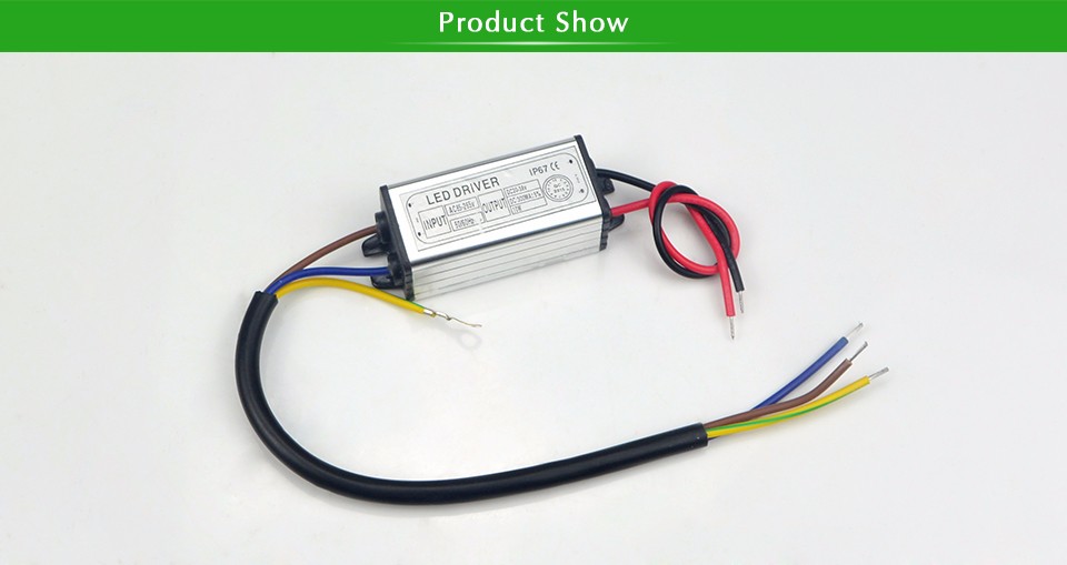 DC20 38V 10W 300mA Power Supply Floodlight LED Driver 9 series 1parallel lighting Transformer IP67 Waterproof Adapter for lamp