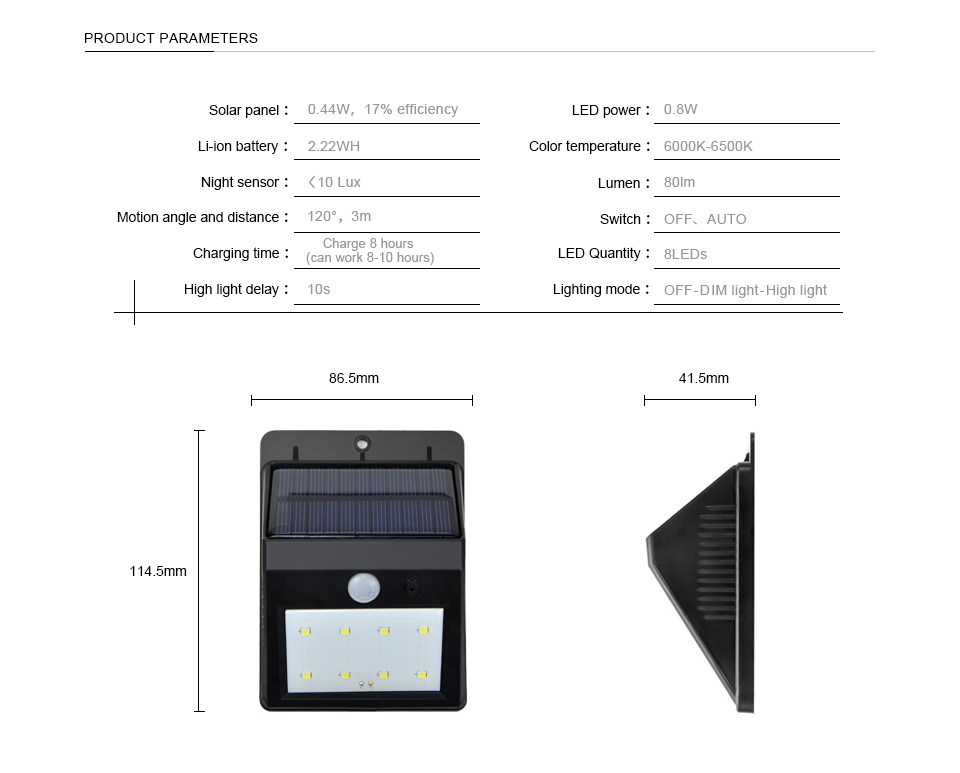 LED Solar light Power PIR Motion Sensor Waterproof Wall Light Street Path Home yard garden decor Outdoor lighting solar Lamp